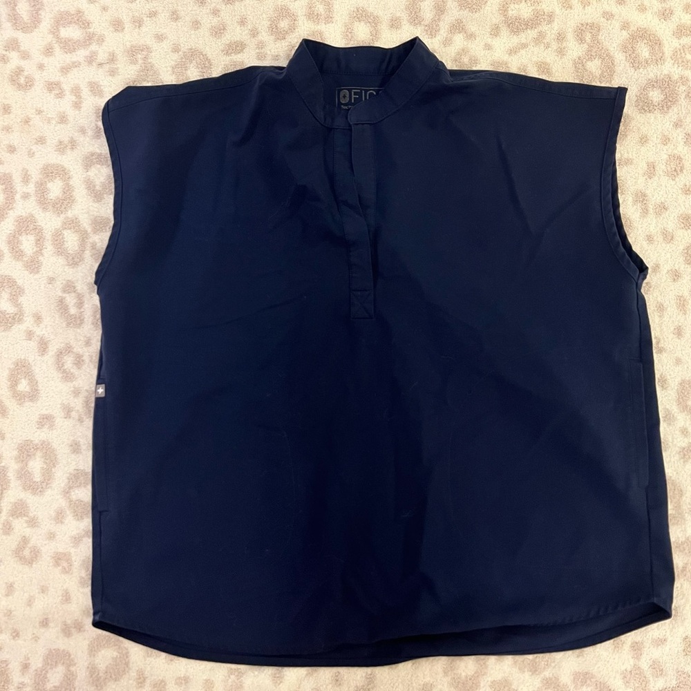 Figs Navy Blue Women's Top